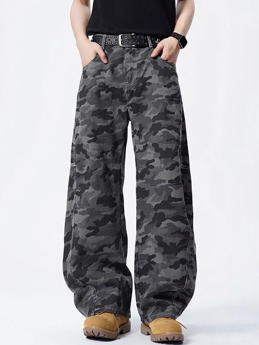 StyleCast x Revolte Men Wide Leg Mid-Rise Jeans - Image 1