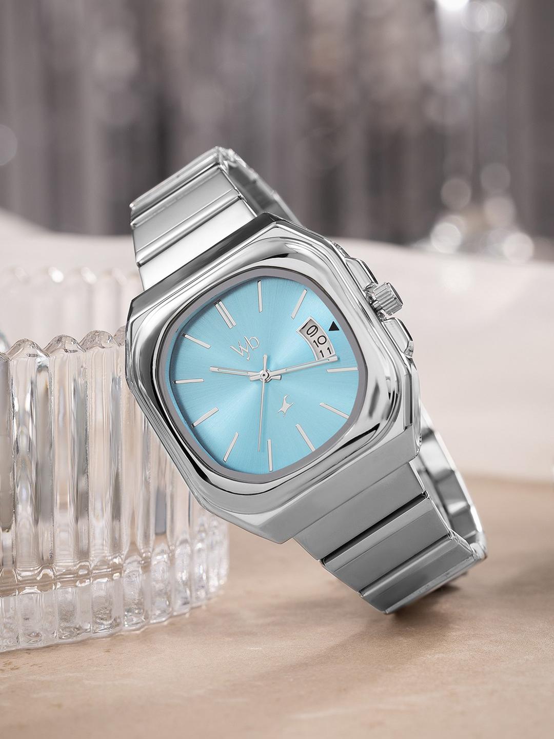 Buy Fastrack Vyb Pioneer Quartz Light Blue Dial Analog Watch For