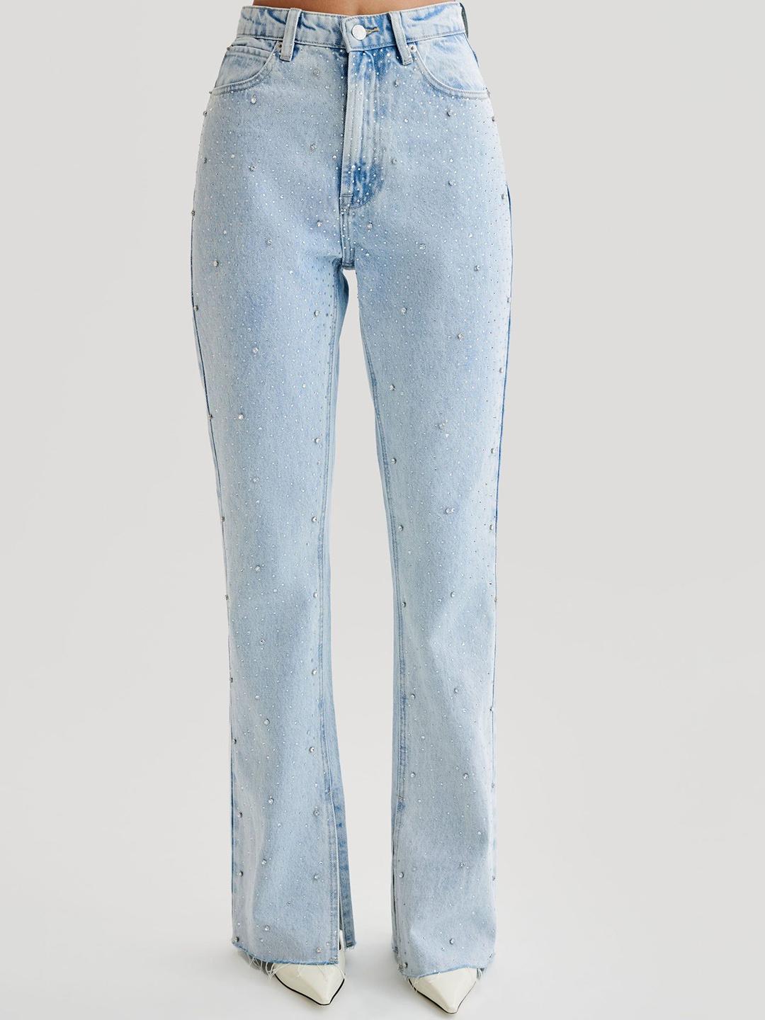 cozy world wide RHINESTONE WASHD denim