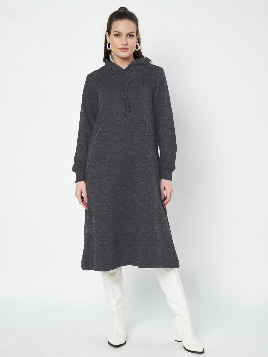 Buy BRINNS Women Hooded Jumper Midi Dress - Dresses for Women