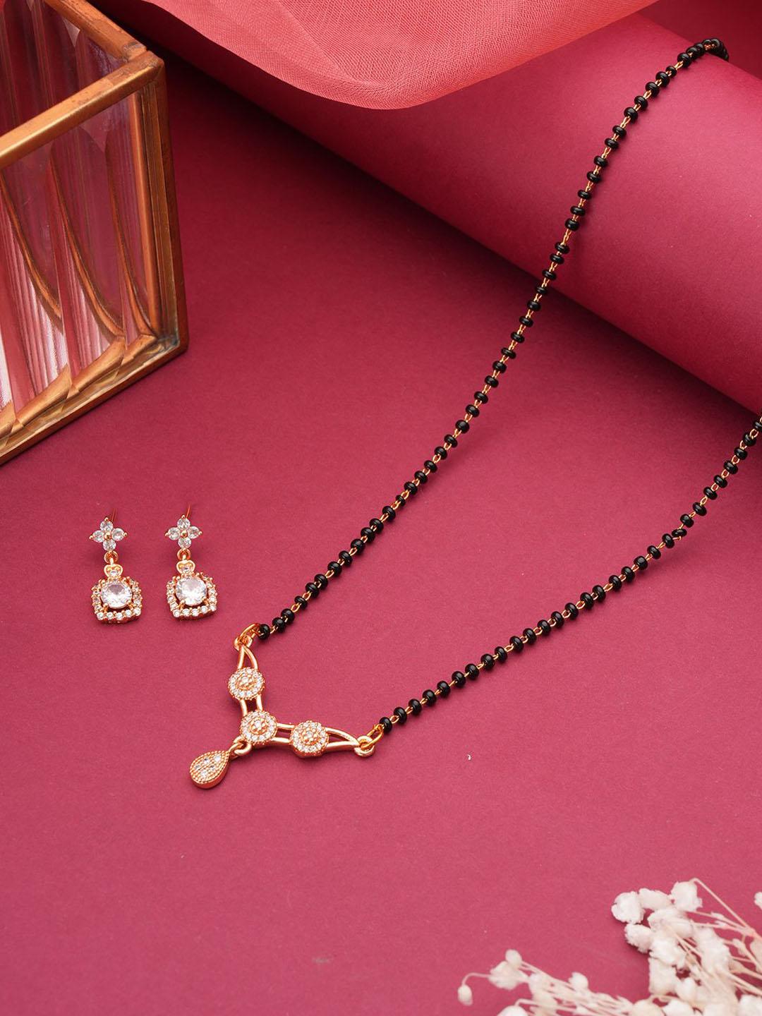 Jazz and Sizzle 18K Rose Gold Mangalsutra - Image 1