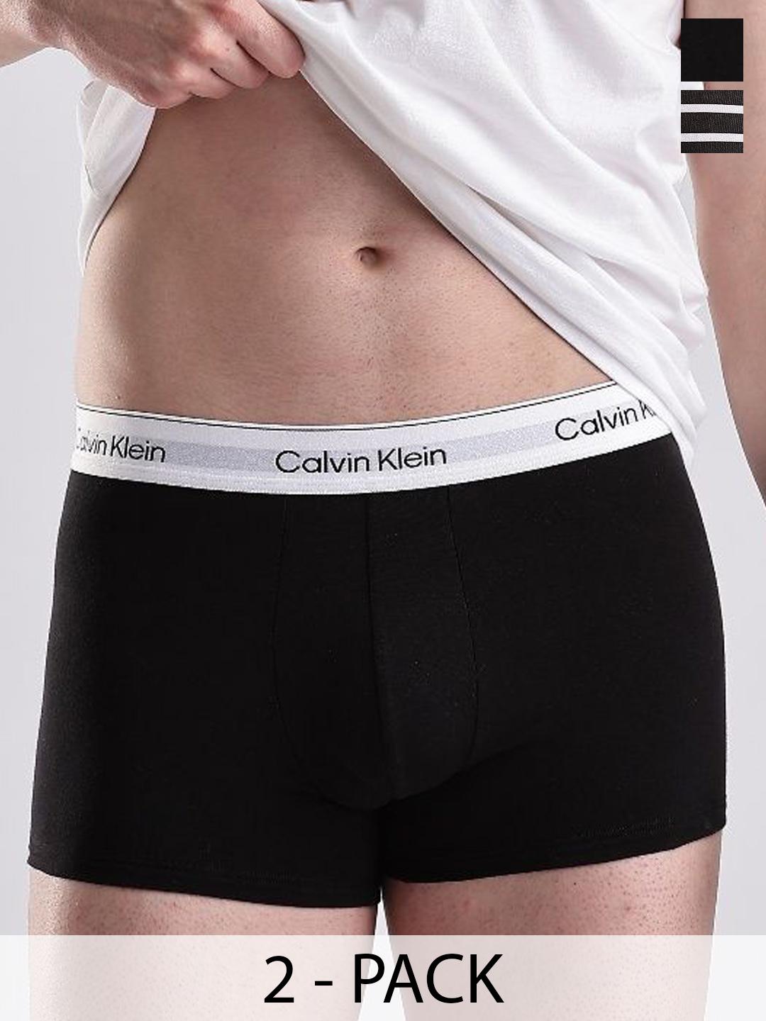 Buy Calvin Klein Underwear Pack Of Printed Breathability Trunks