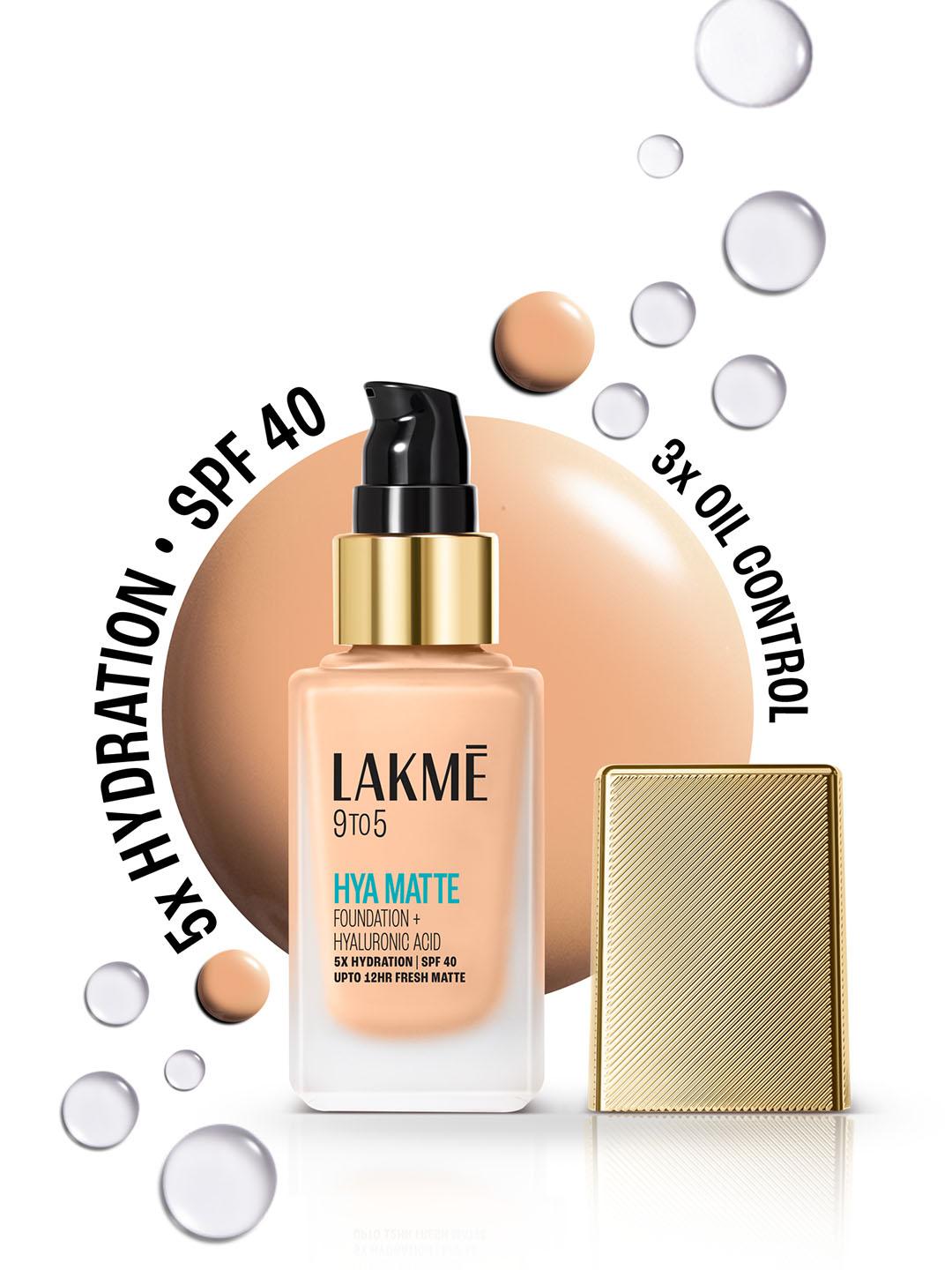 Buy Lakme 9to5 Hya Matte Foundation With Hyaluronic Acid & SPF40