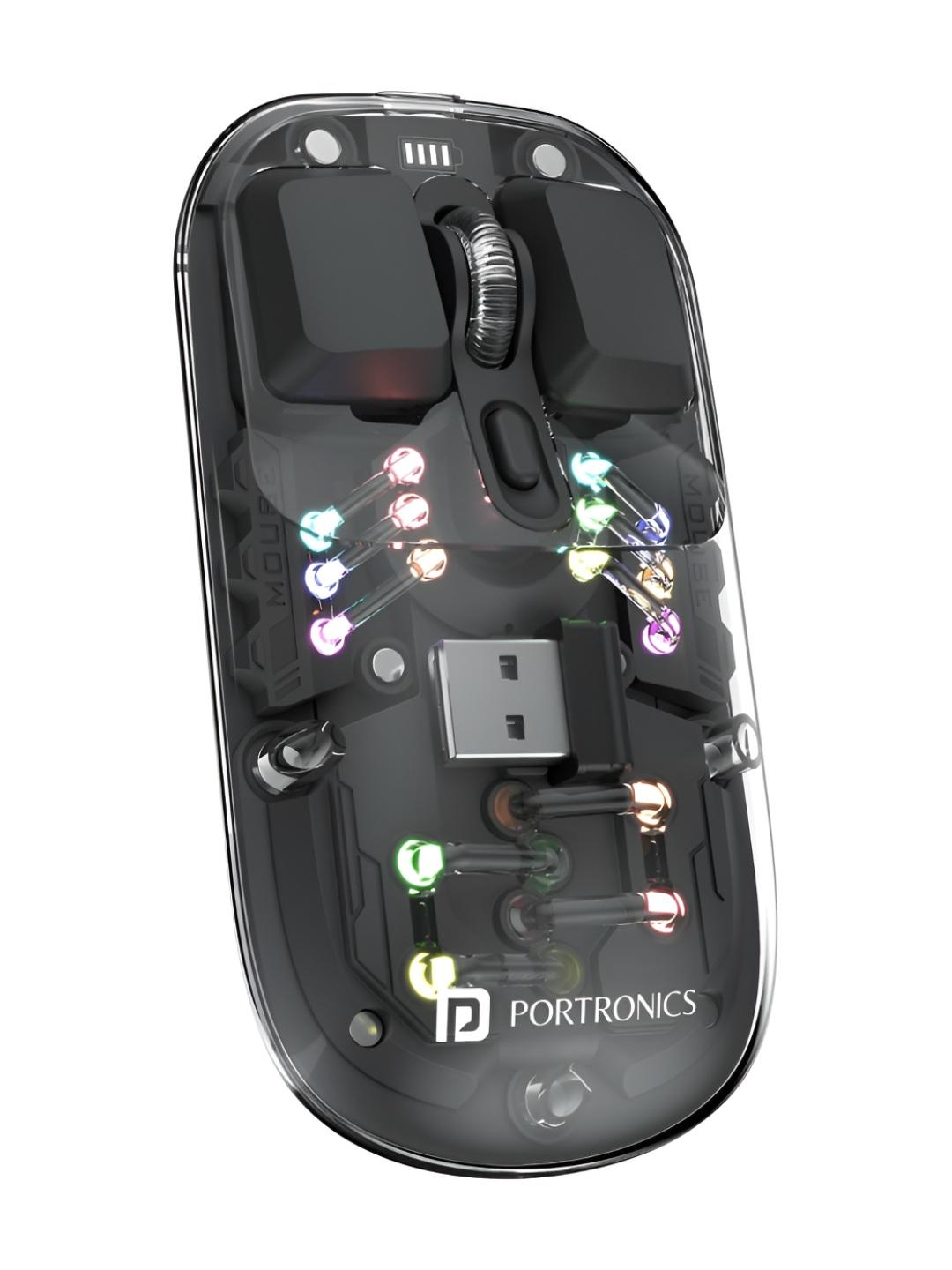 Buy Portronics Toad 5 Transparent Bluetooth Mouse With 2.4 GHz