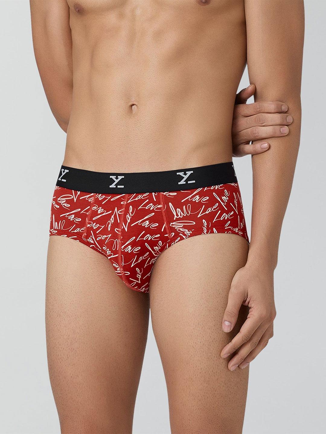 Buy XYXX Men Prints For You Briefs Lovestruck Red XYBRF232