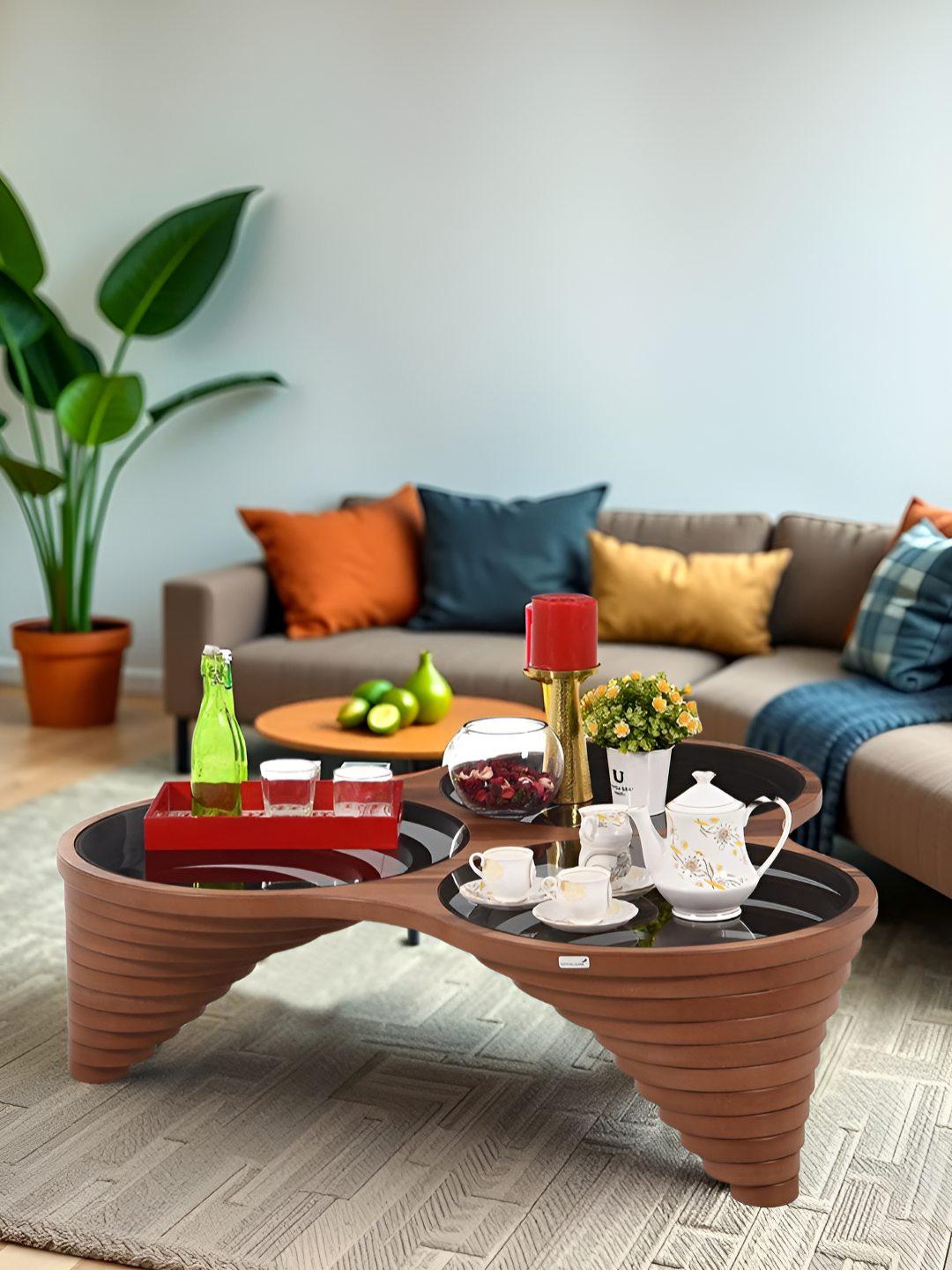 Buy Royaloak Venice Brown & White Italian Signature Tempered Glass