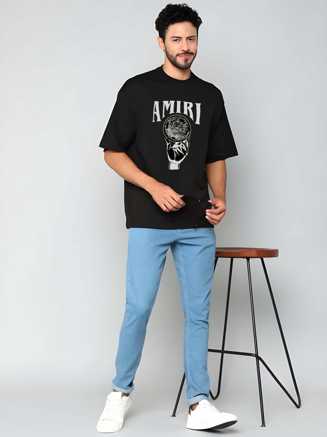 Buy AMIRI Men Oversized Graphic Pure Cotton T-shirt - Tshirts for