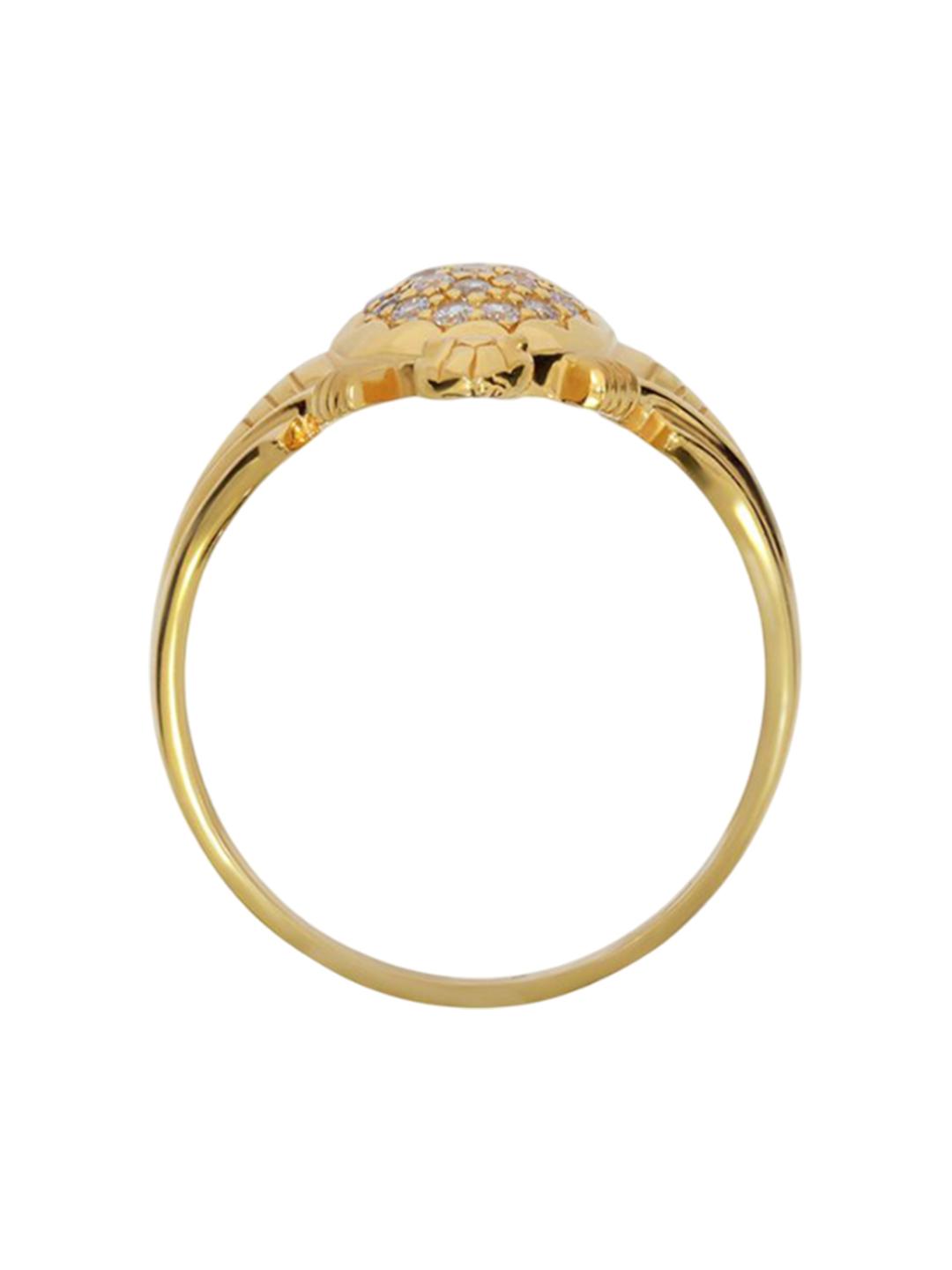 Buy BHIMA 22K BIS Hallmark 916 Purity Yellow Gold Tortoise Ring