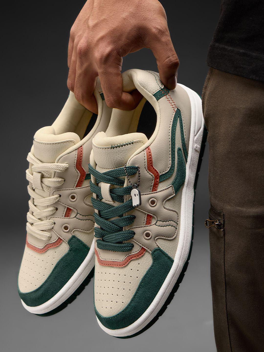 The Souled Store Men Urban Blaze Colourblocked Low Top Sneakers - Image 1