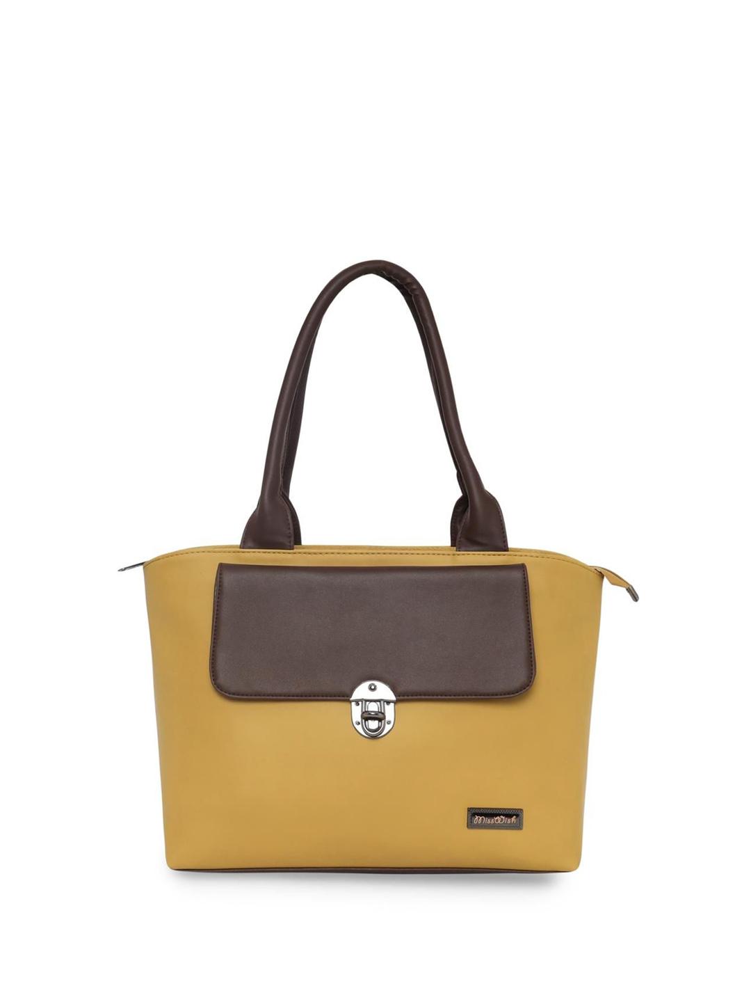 Buy Misswish Women Colourblocked Structured Handheld Bag