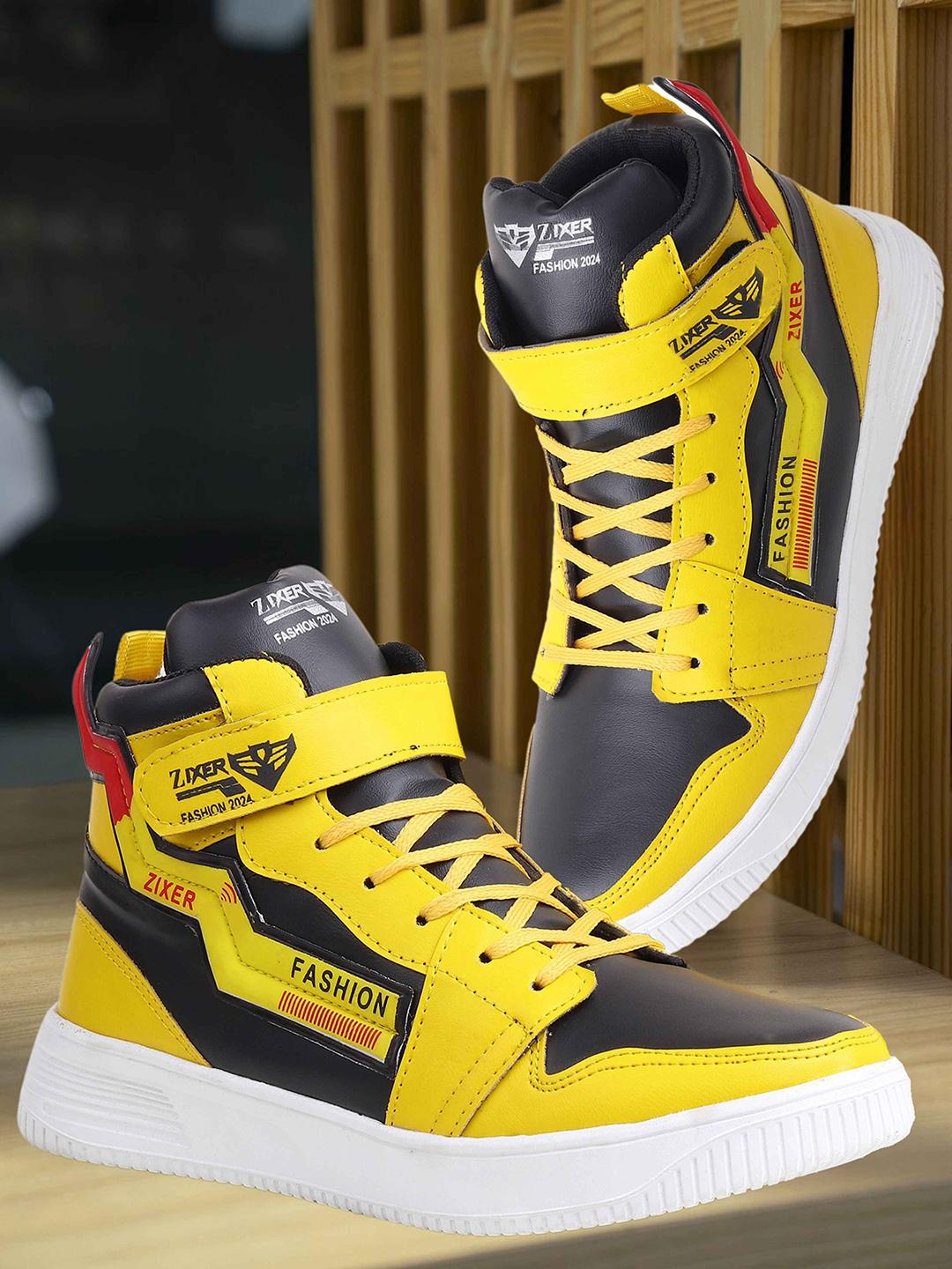 Zixer Men High Top Sneakers For Boys Zixer Men Colourblocked Lace