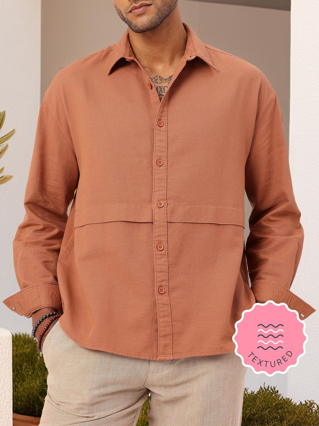 Buy Kook N Keech X fwd Oversized Shirt with Paneling Detail