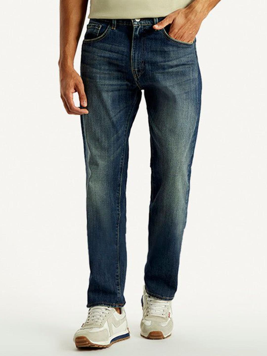Buy Levis 505 Mid Indigo Men Straight Fit Mid-Rise Heavy Fade