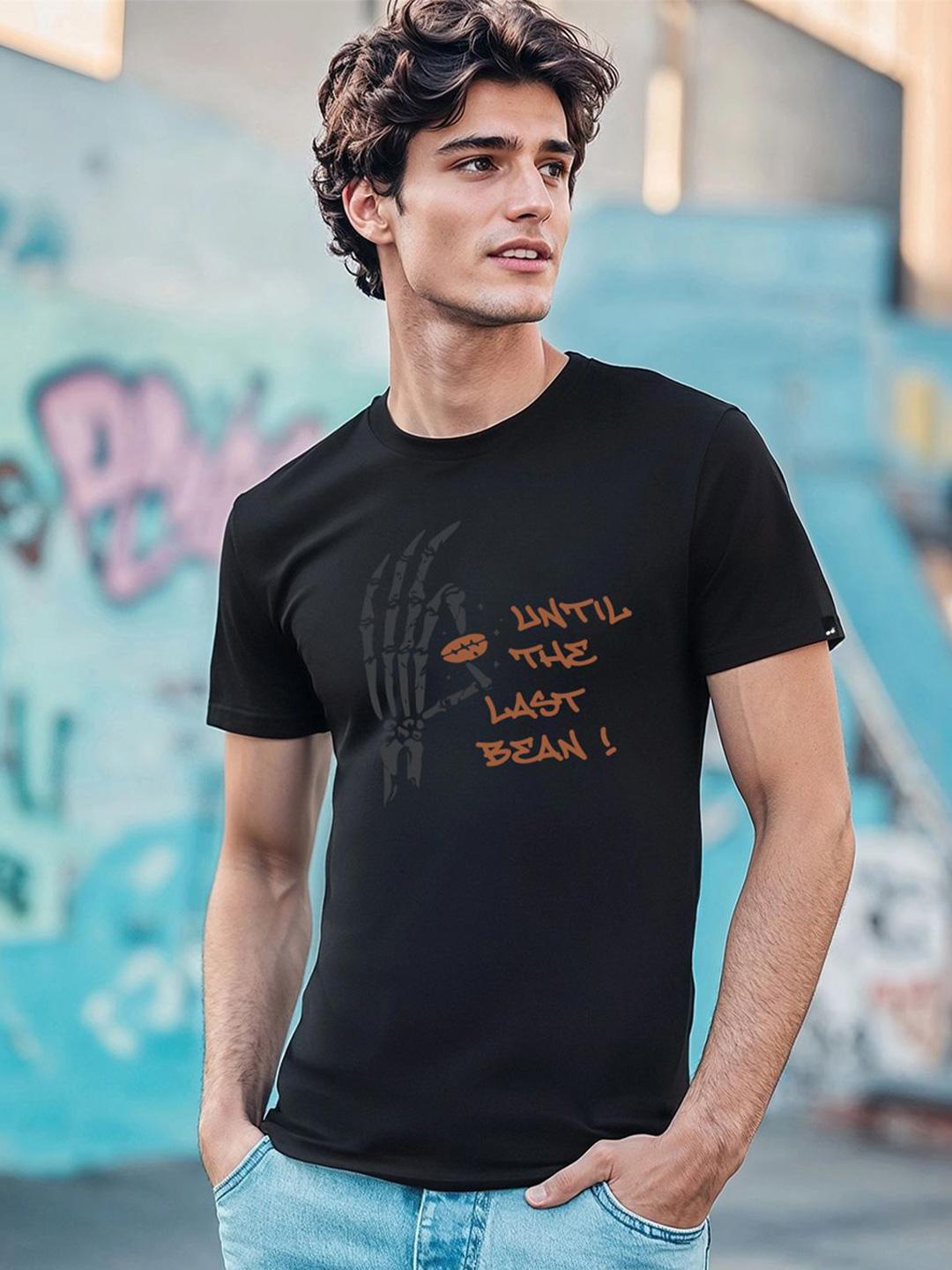 Bewakoof Men Typography Printed Round Neck Pure Cotton T-shirt