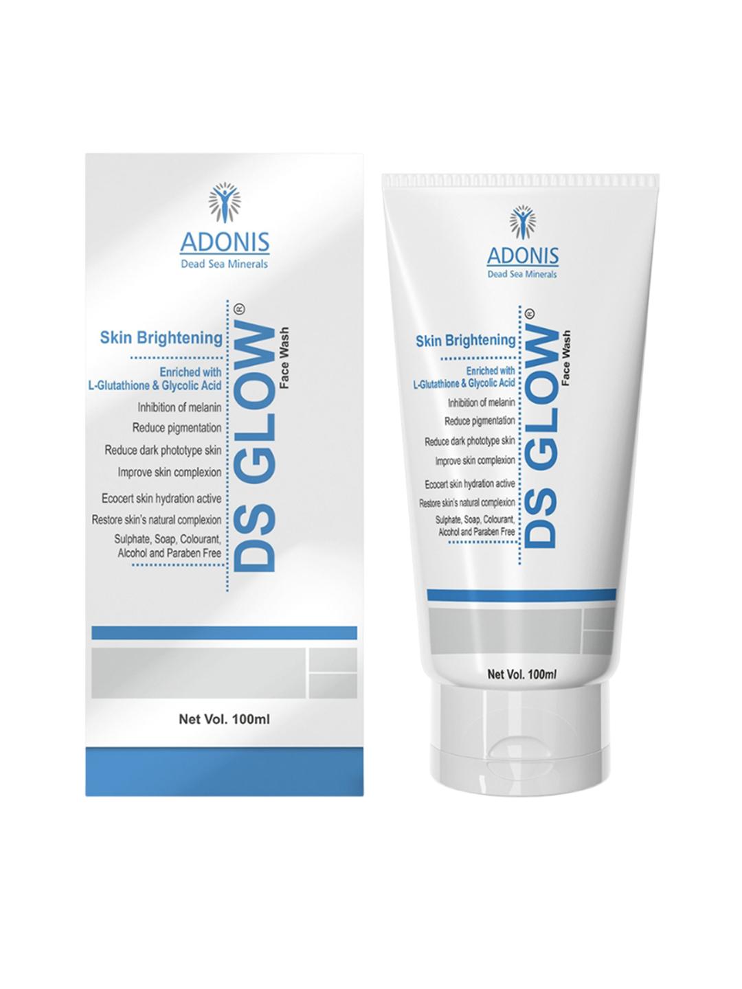Buy Adonis DS Glow Facewash with Glutathione & Glycolic Acid for Bright  Even Tone Skin 100ml - Face Wash and Cleanser for Unisex 35318224 | Myntra