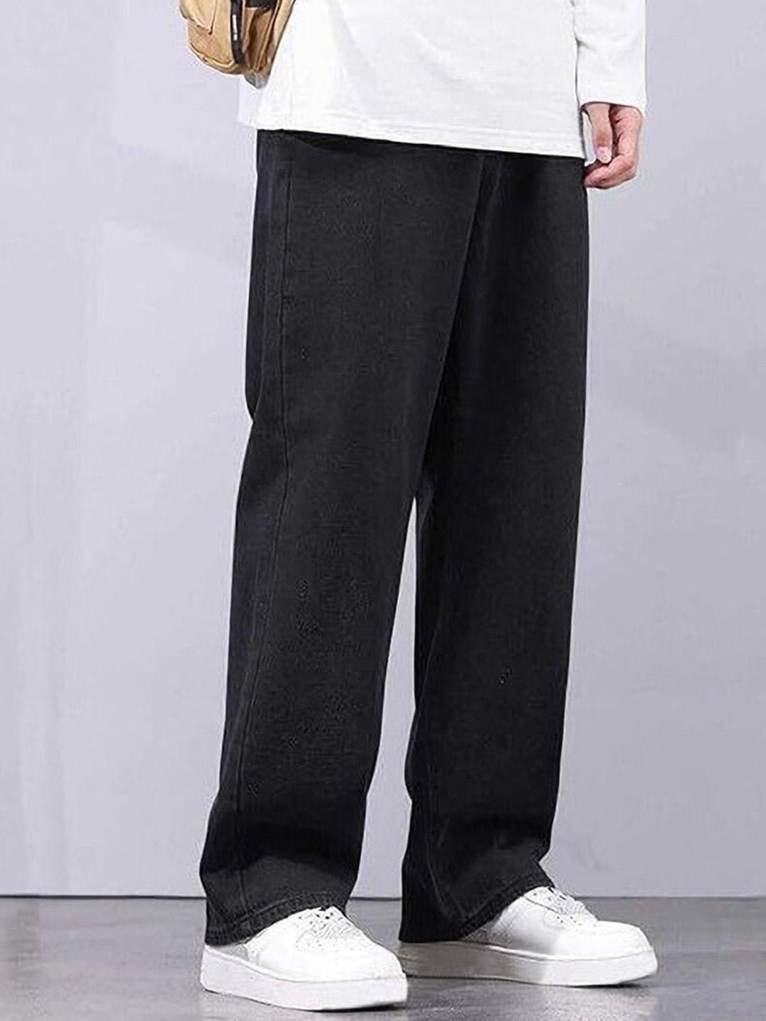 MAAHIT Men Mid-Rise Baggy Stretchable Denim Jeans Blue - Image 1