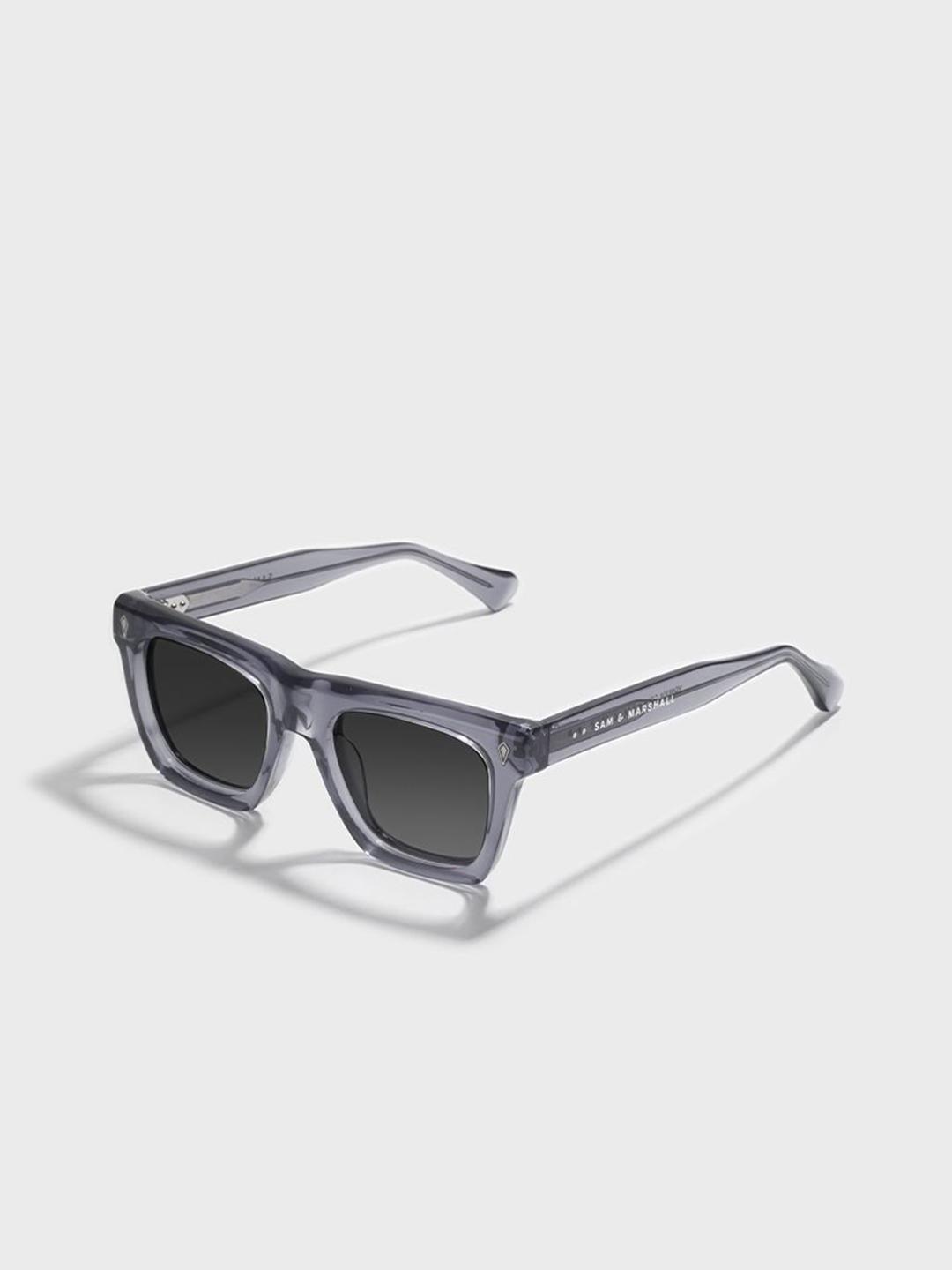 SAM & MARSHALL Unisex Square Sunglasses Polarised UV Protected - Image 1
