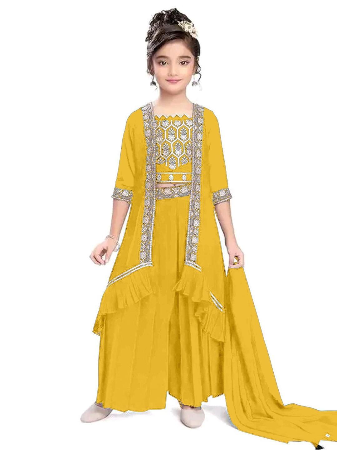 Buy MD ENTERPRISE Kids-Girls Yellow Clothing Set - Clothing Set