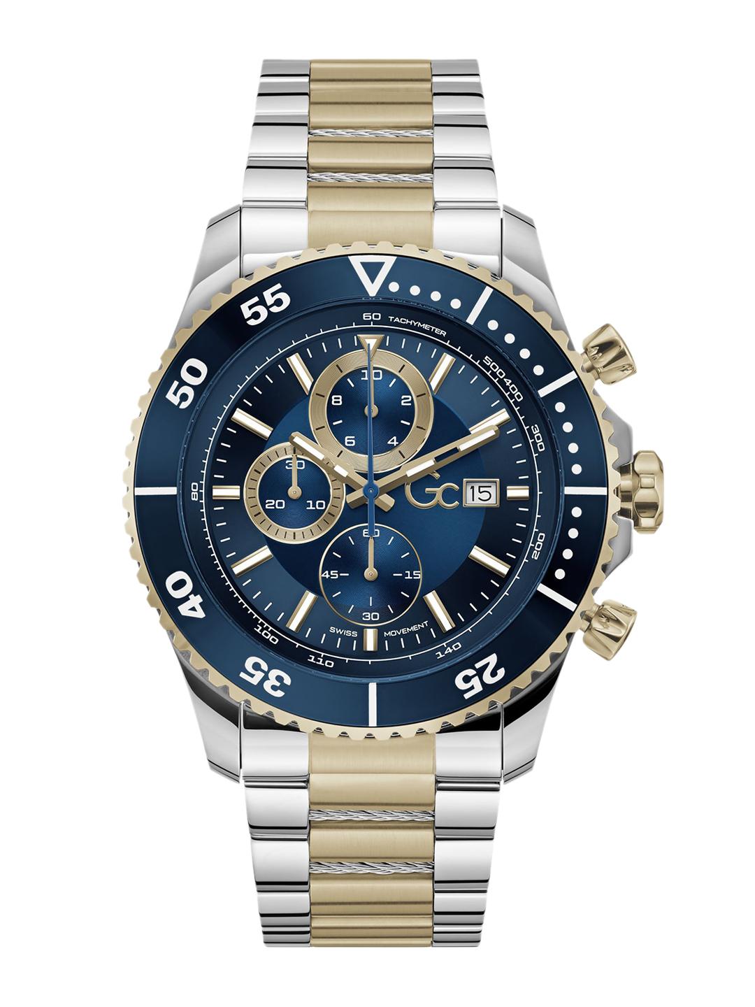 Buy Guess Collection Round 44mm Blue Dial Analog Men Watch