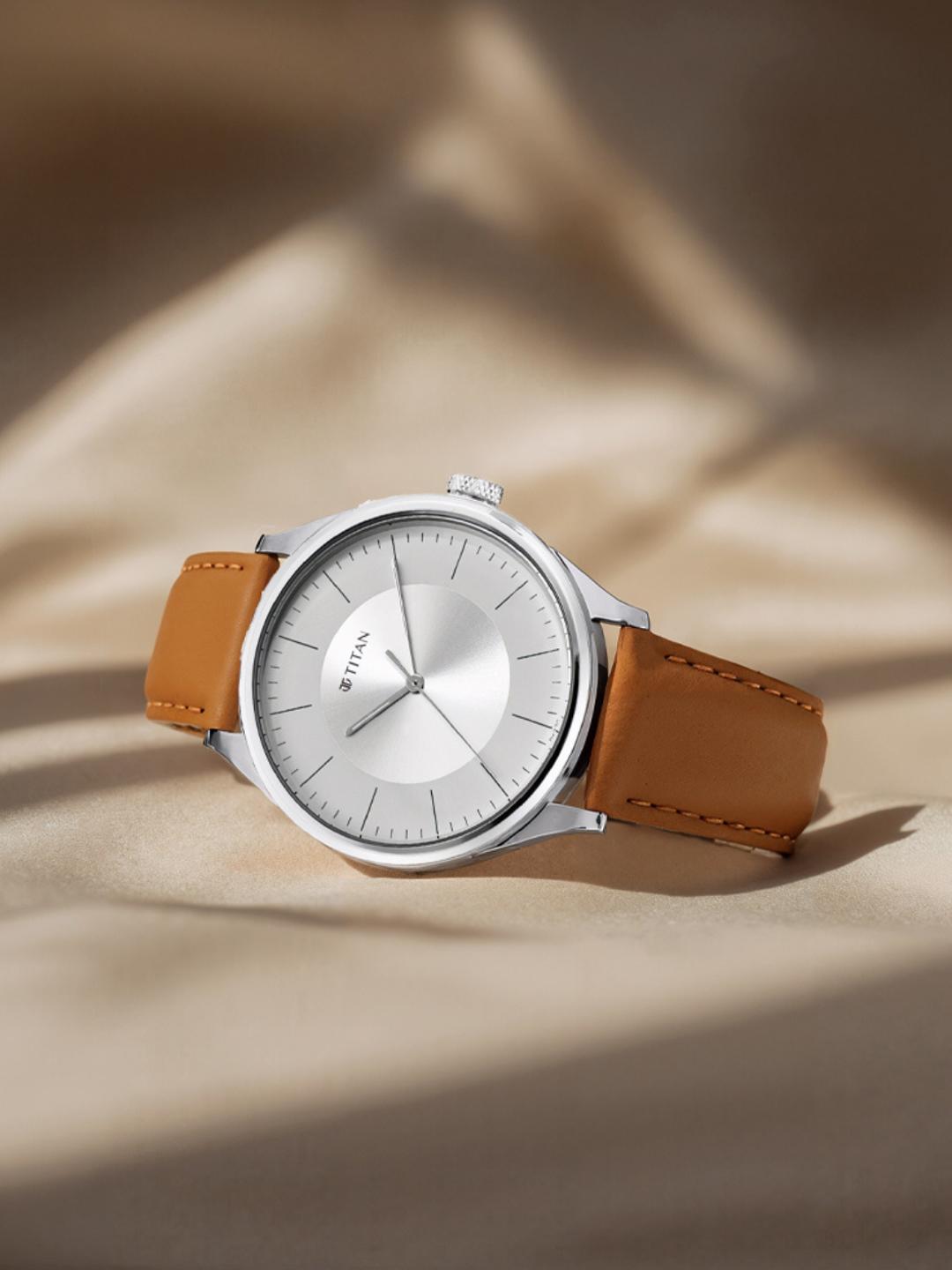 Buy Titan Workwear Urban Edge Quartz Analog White & Silver Dial