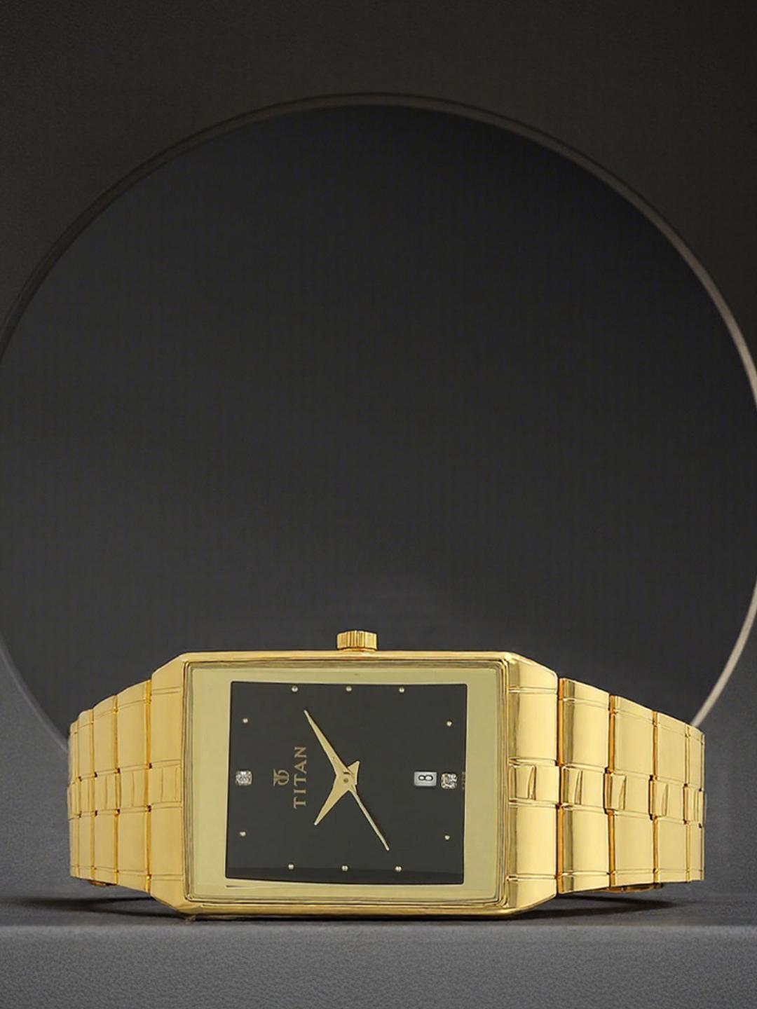 Buy Titan Karishma Quartz Analog With Black Dial Watch For Men