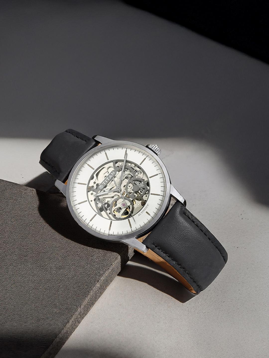 Wrist Watch Titan Skeleton Watches India Timex Men'S Black Dial