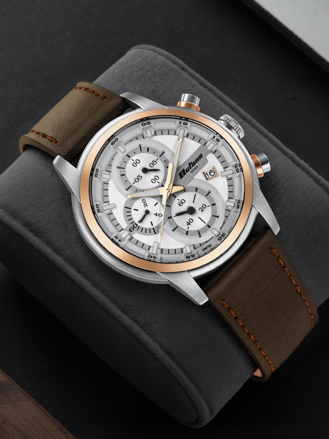 Titan Octane Chronograph Silver Dial Men's Watch - Image 1