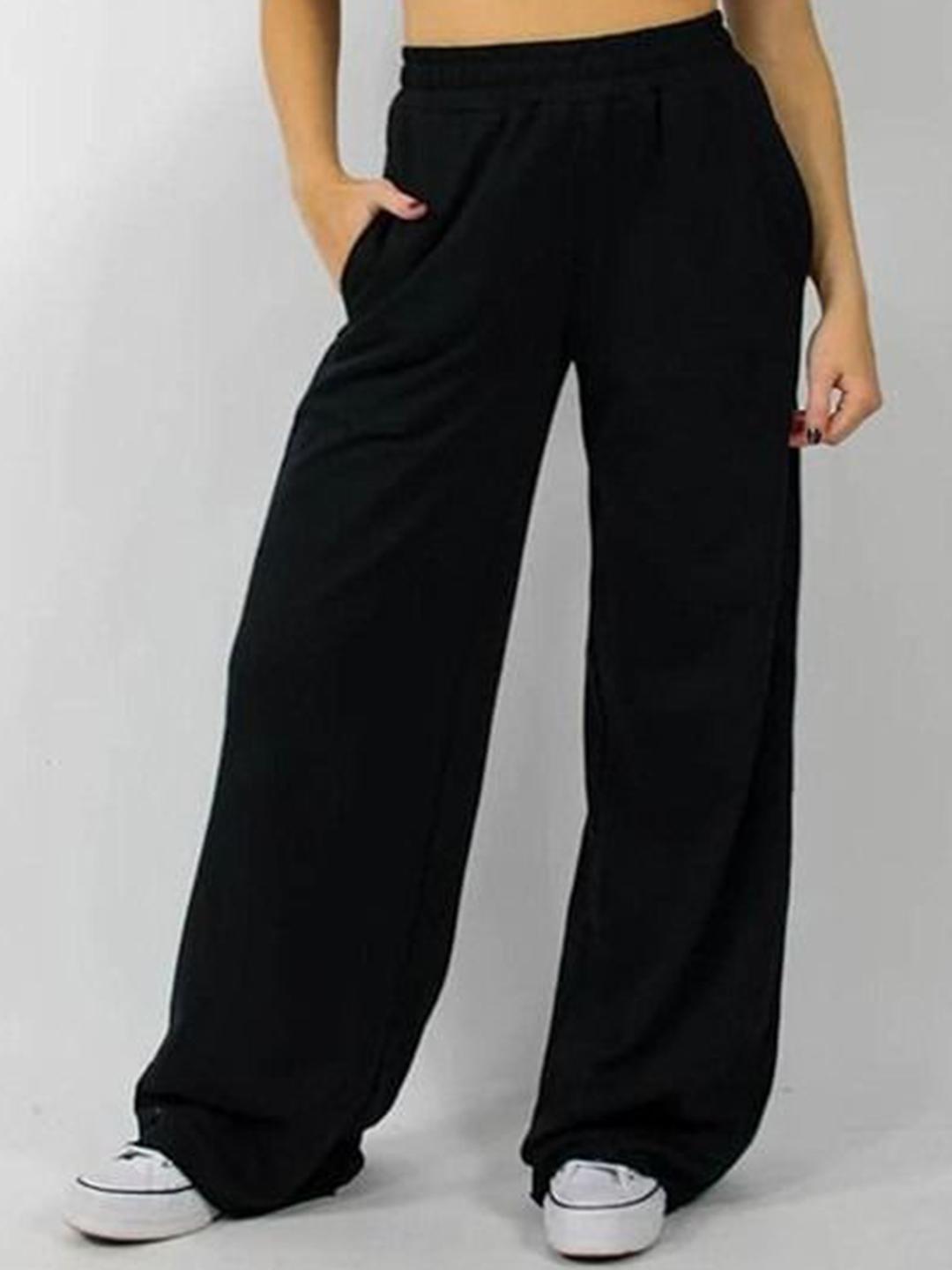 YOU FOREVER Women Cotton Baggy High-Rise Track Pant - Image 1