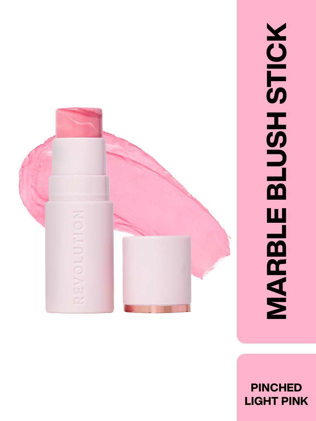 Makeup Revolution London Hydrating Marble Blush Stick - Pinched Light Pink