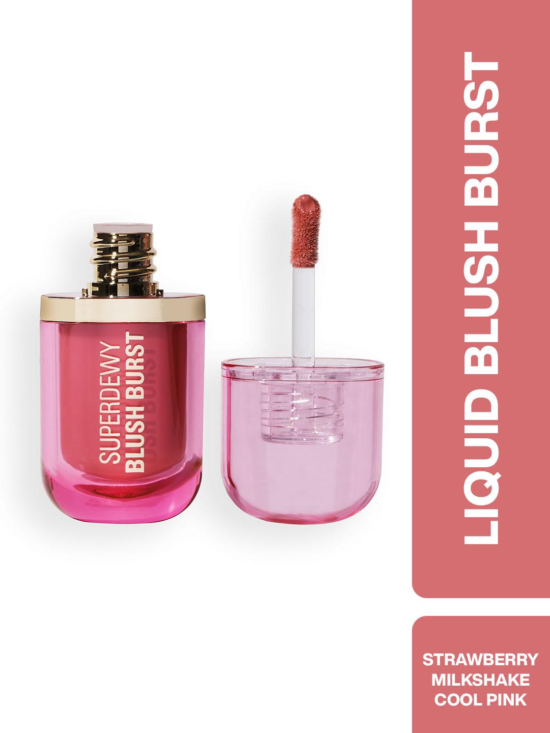 Makeup Revolution London Super Dewy Liquid Blush - 4.2ml - Strawberry Milkshake Cool Pink
