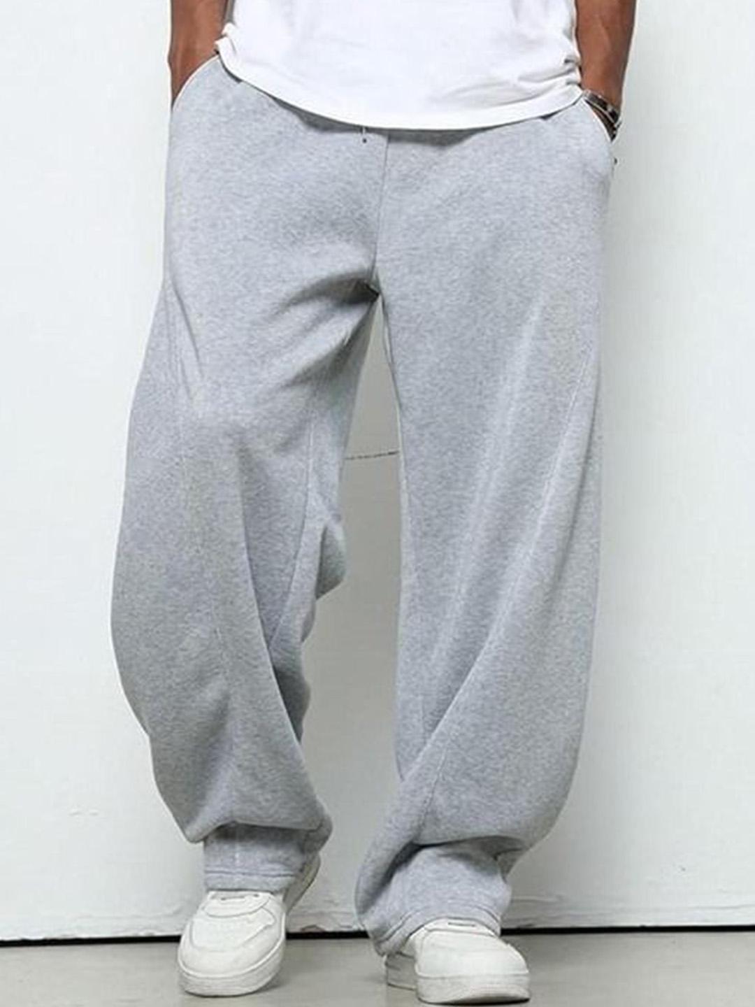YOU FOREVER Men Cotton Baggy Mid Rise Track Pant