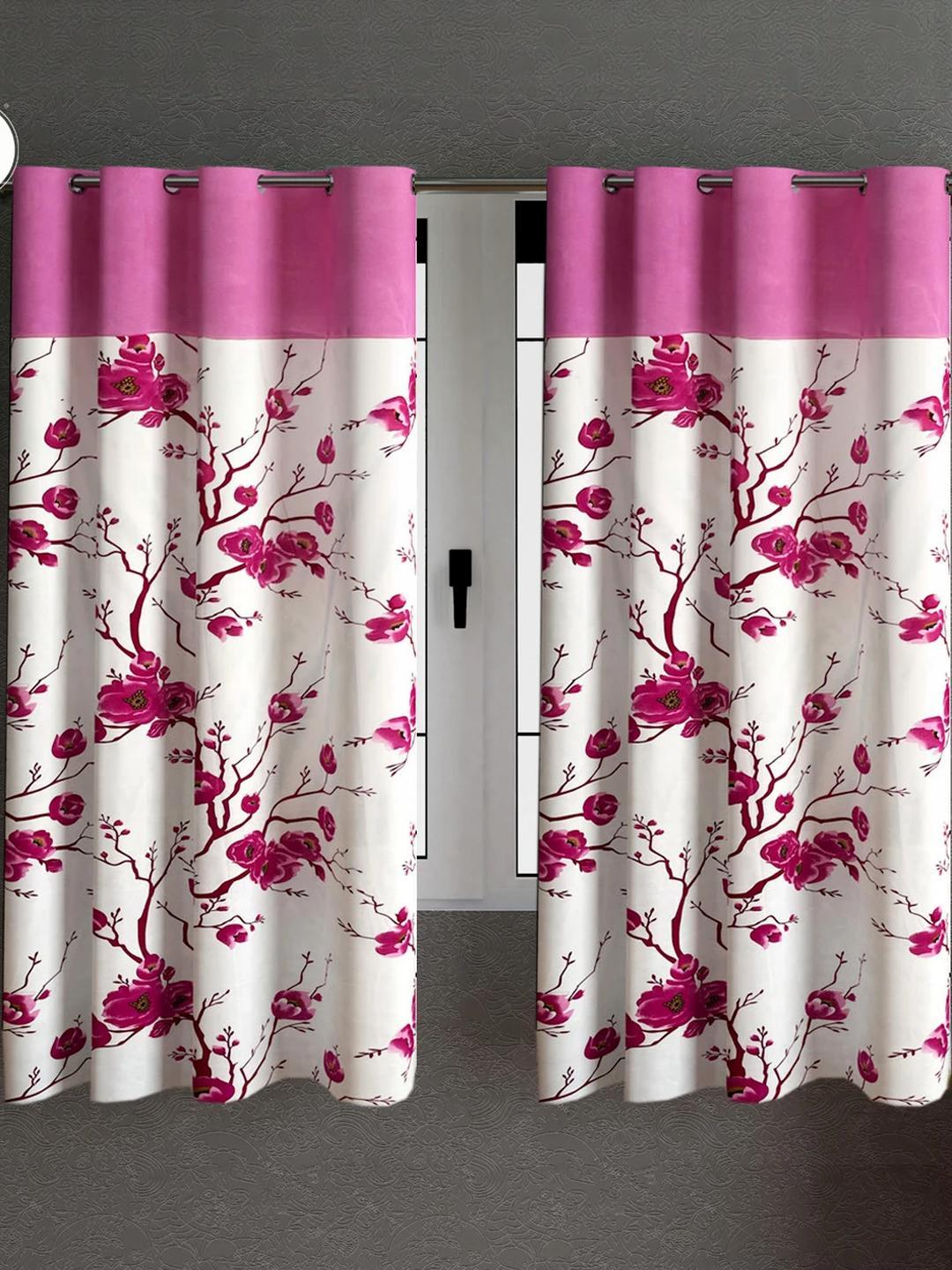 Buy Lunar Days Pink Floral Room Darkening Window Curtain