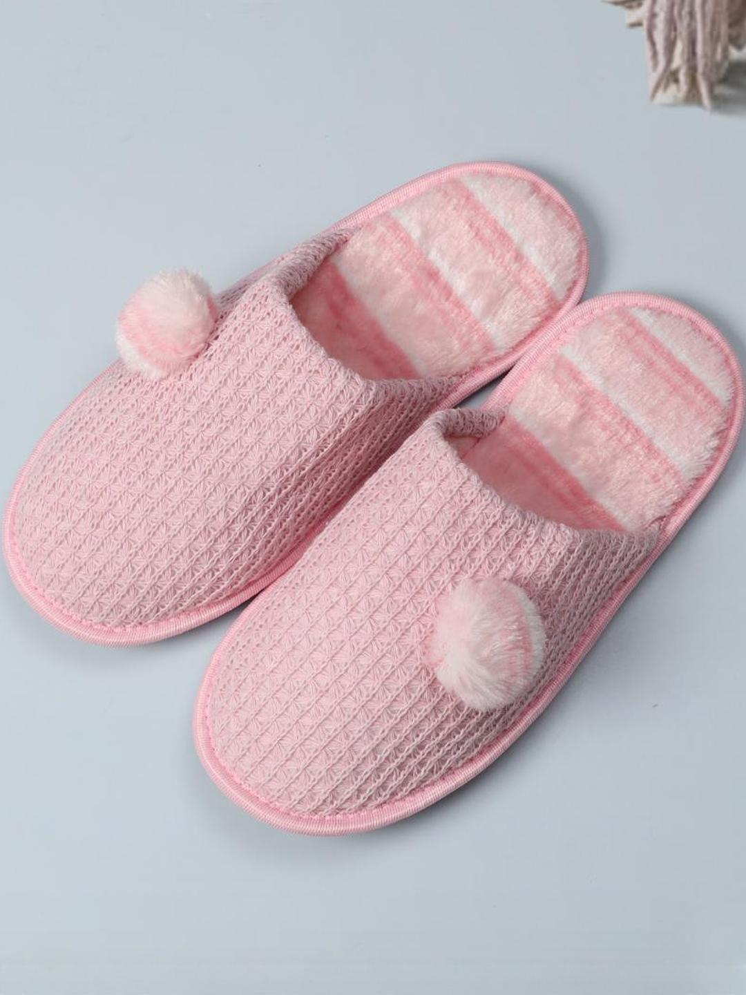 Buy DRUNKEN Women Winter Pink Room Slippers Flip Flops for Women