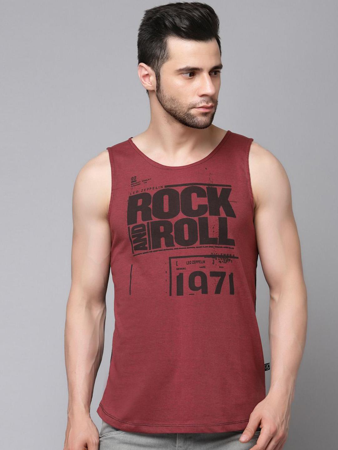 Buy Metronaut Printed Pure Cotton T-Shirt Vest - Innerwear Vests