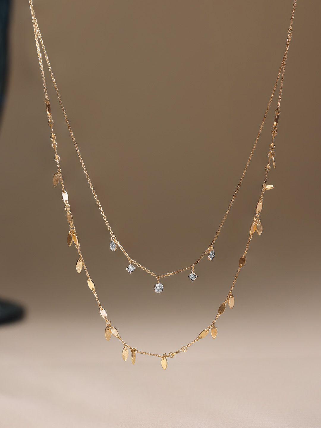 Gold Purity 18 Carat Gold Chain Tanishq Buy Radiant Droplets