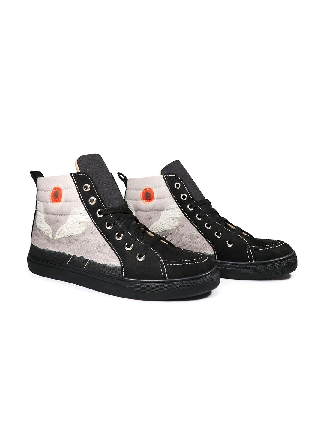 KobSook Men Printed Lace-Ups Fashion Sneakers - Image 1
