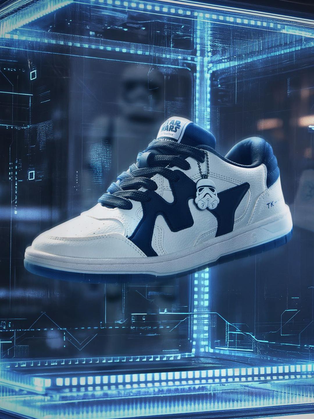 The Souled Store Men Star Wars Black & White Sneakers - Image 1