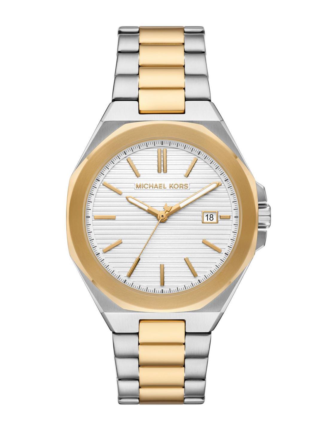 Buy Michael Kors Men Textured Dial & Stainless Steel Straps