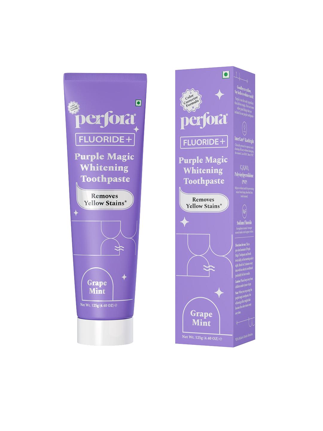 Perfora Purple Teeth Whitening Toothpaste - 125 g - Image 1
