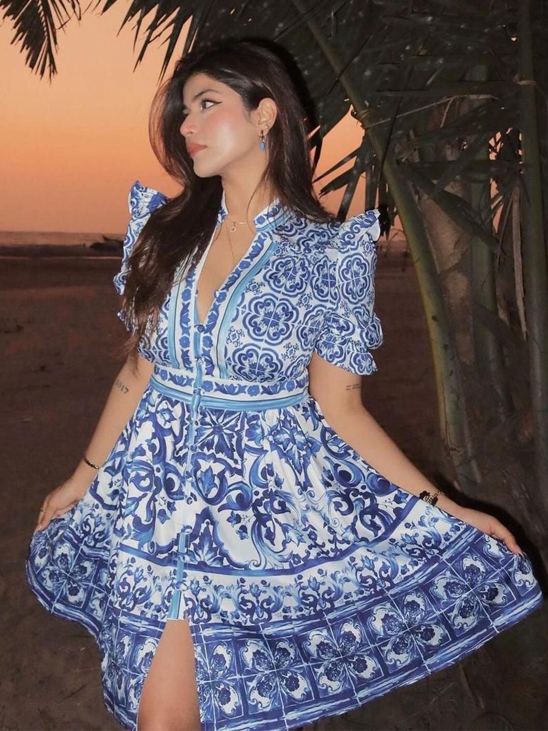 Olszewski The Dress Surprise 限定数3250 レア Buy Miss Mosa By Akanksha Women Blue Bologna Porcelain Summer