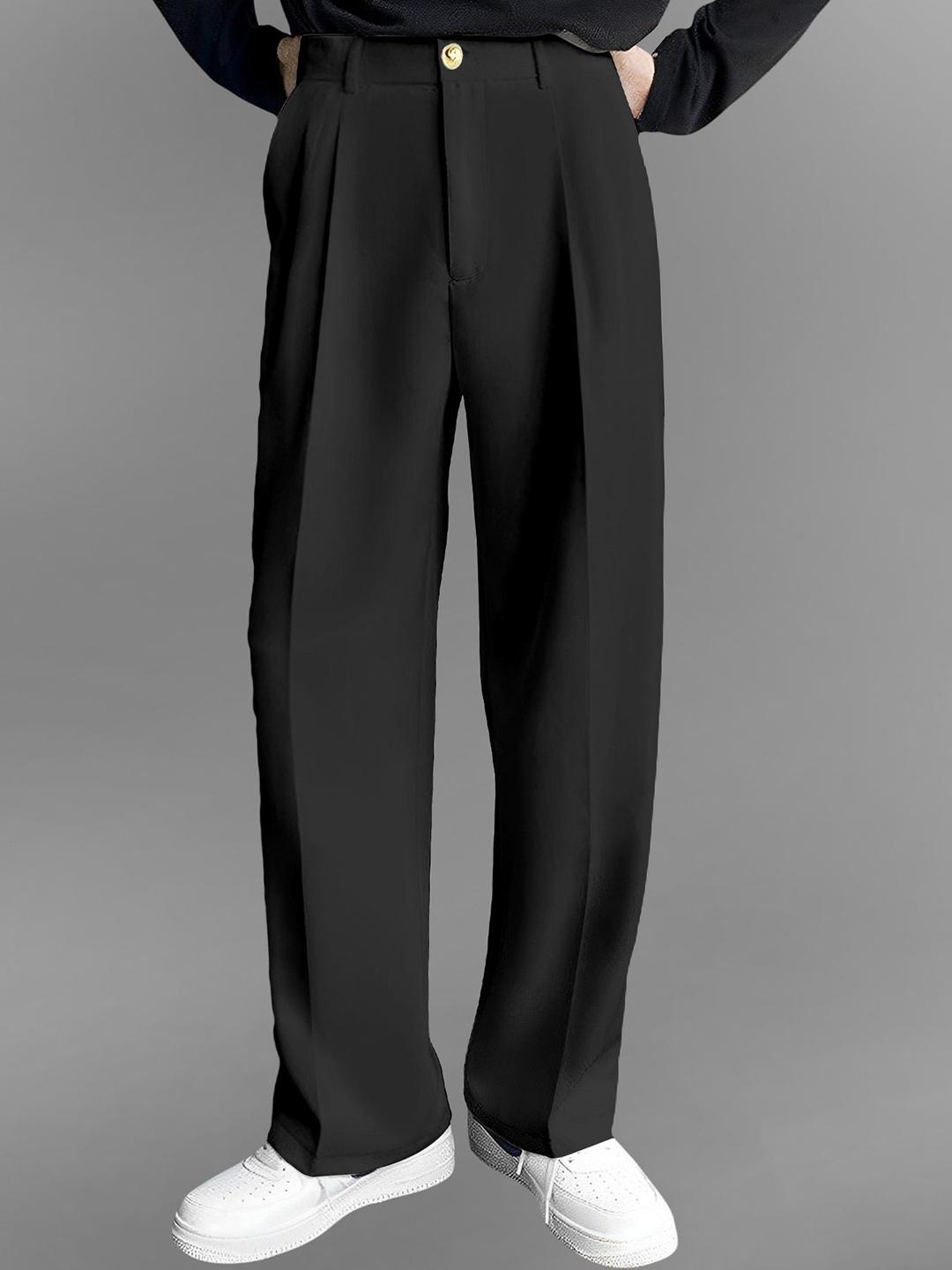 FTX Men Relaxed High-Rise Pleated Korean Pants