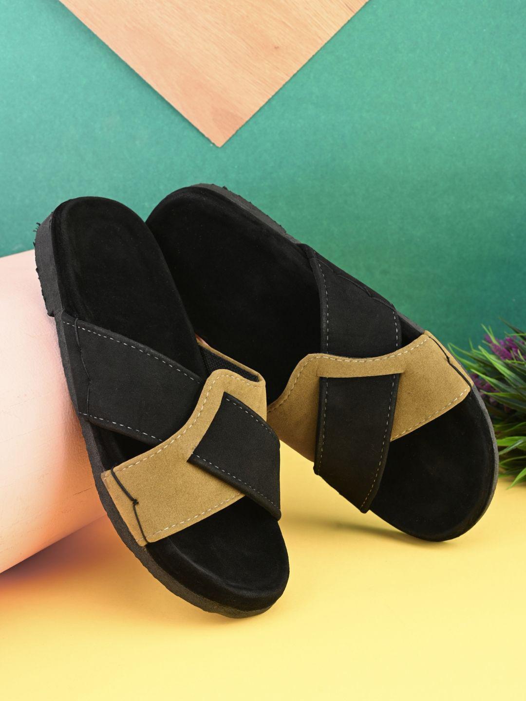 Apratim Men Ankle Loop Open Toe Flats