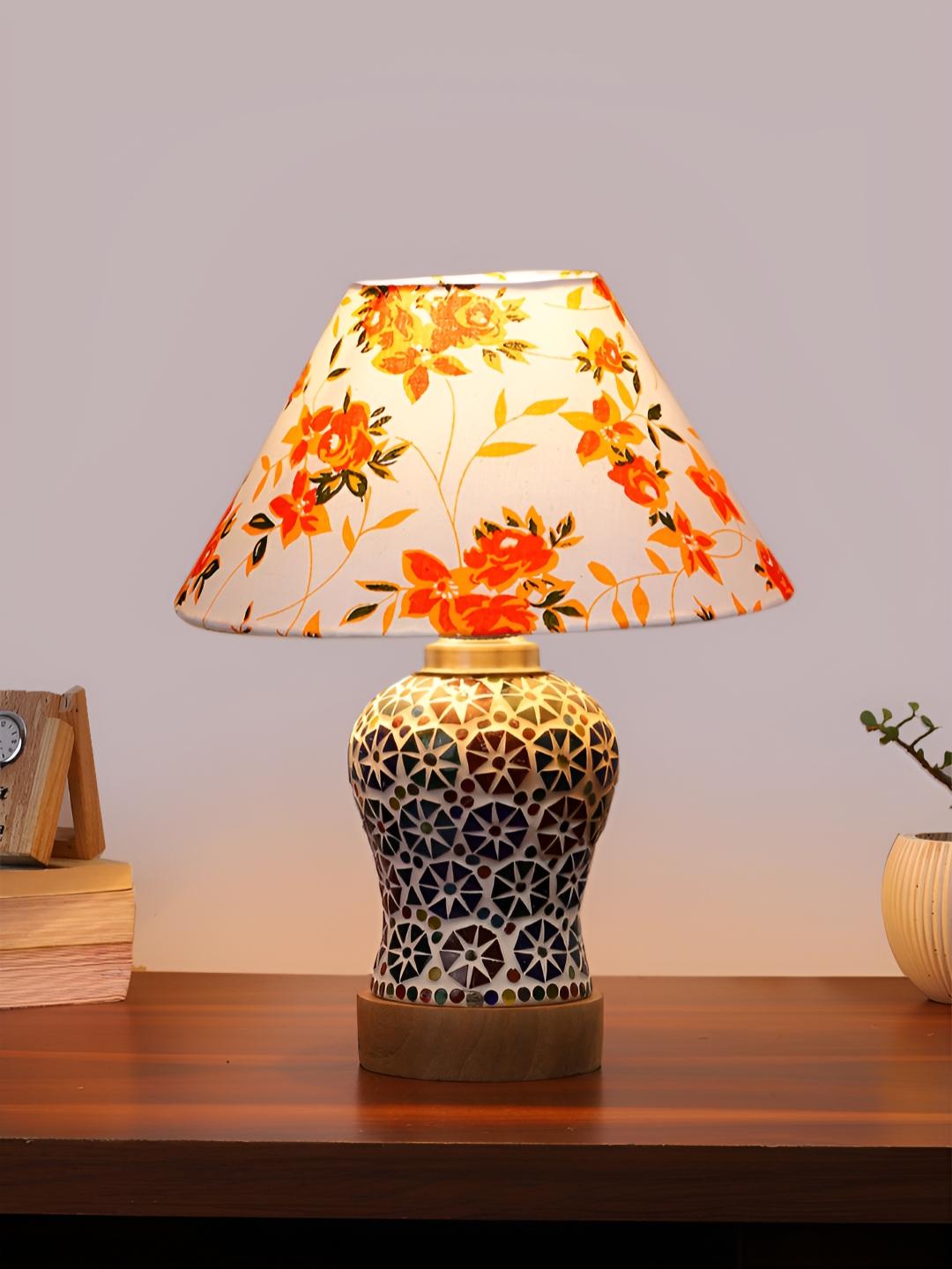 Buy Devansh Conical Warm Yellow Wood Frustum Printed High Quality