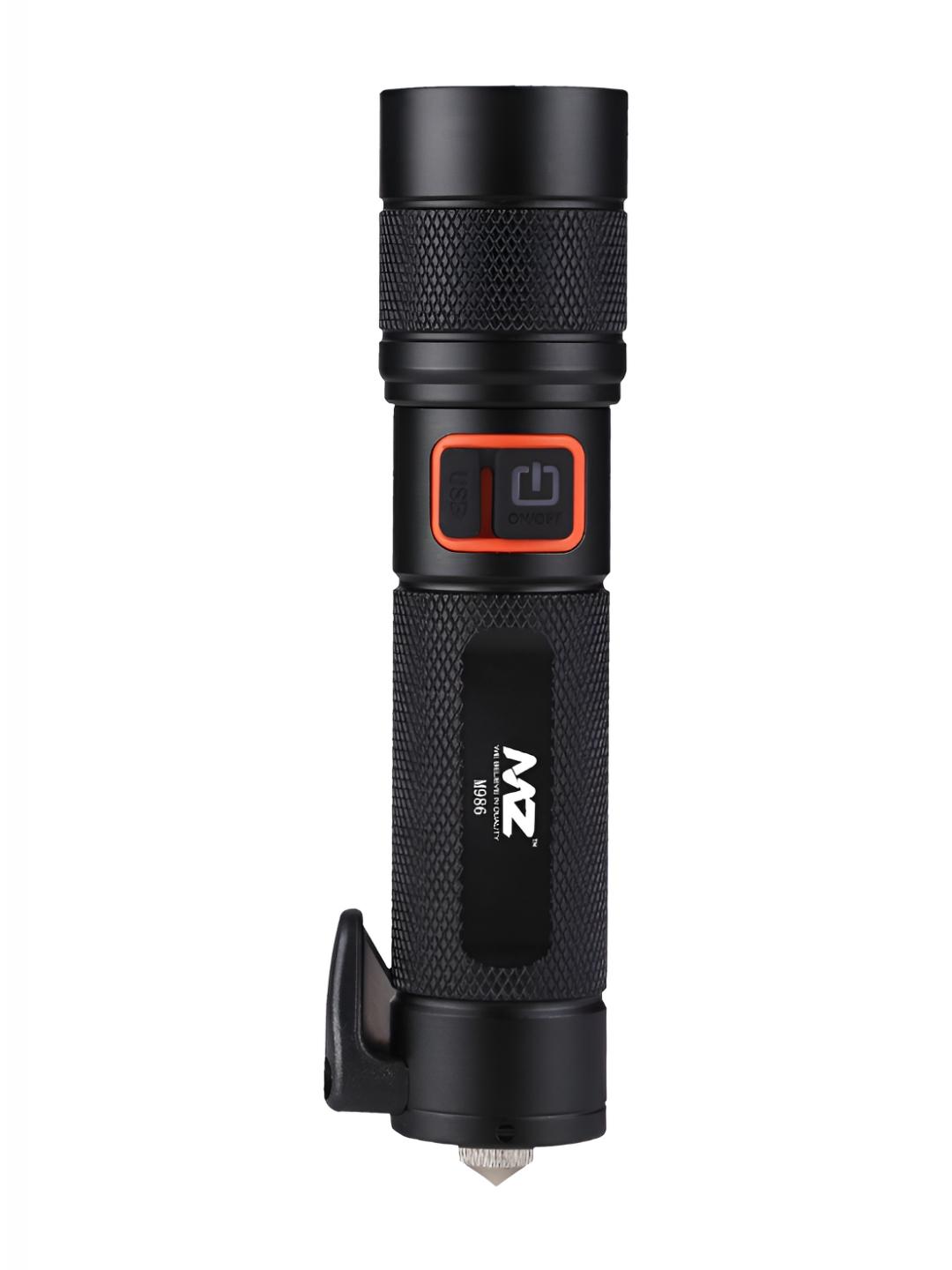 Buy MZ M986 Black Metal Rechargeable Led Flashlight - Flashlight