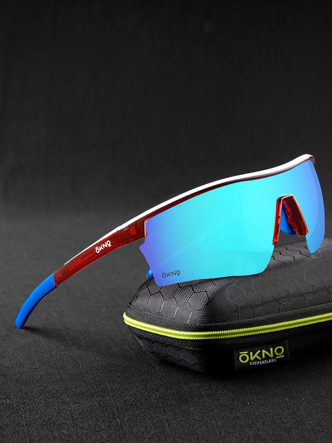 OKB  Buy OKNO Polarised and UV Protected Lens Unisex Blue Oversized