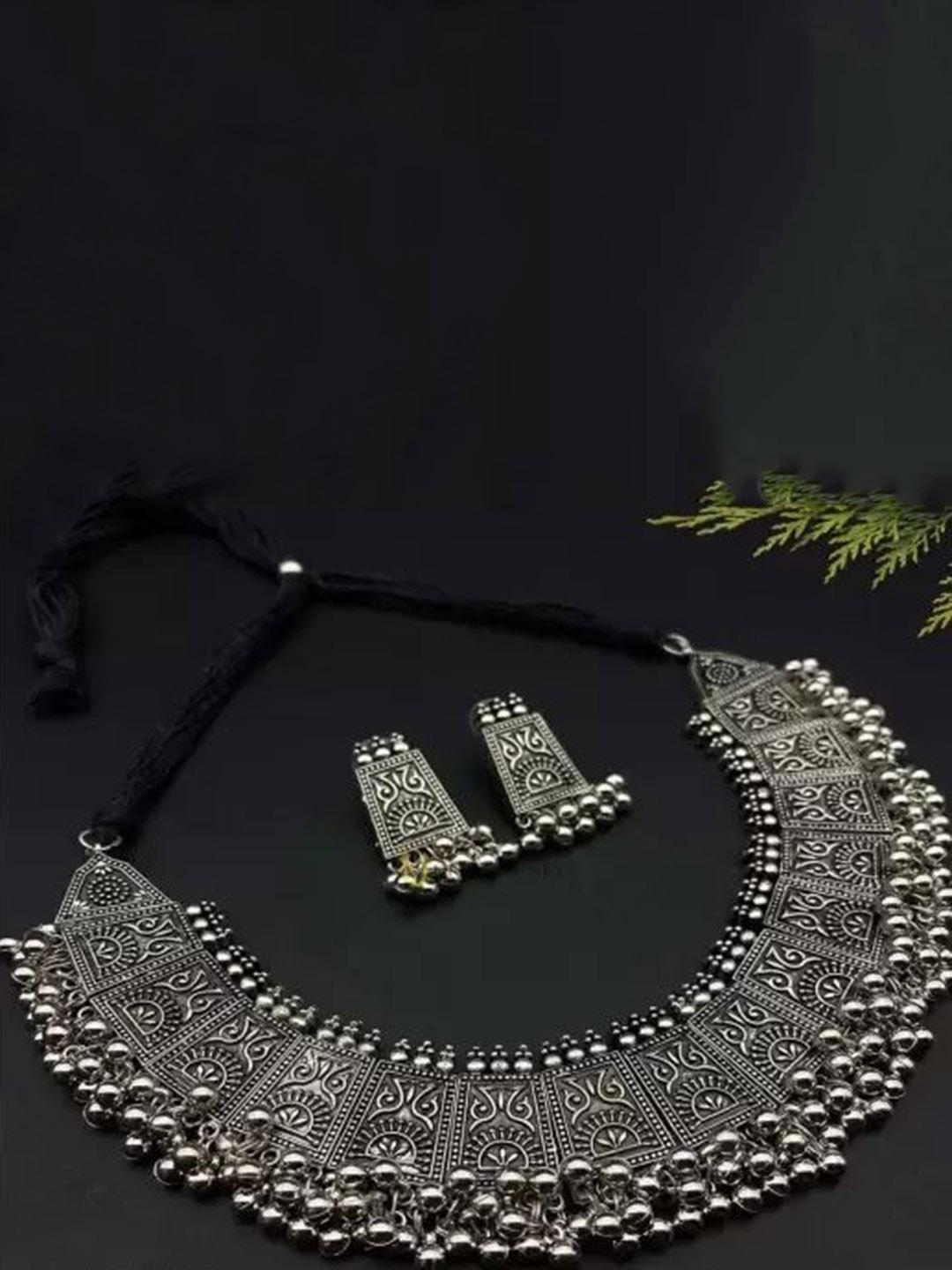 SZN Beaded Oxidised Jewellery Set