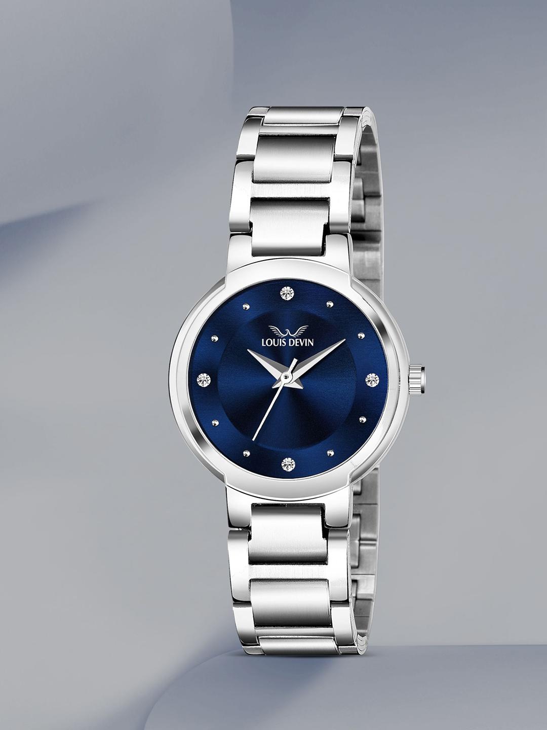 Buy LOUIS DEVIN Women Brass Dial & Stainless Steel Straps Analogue