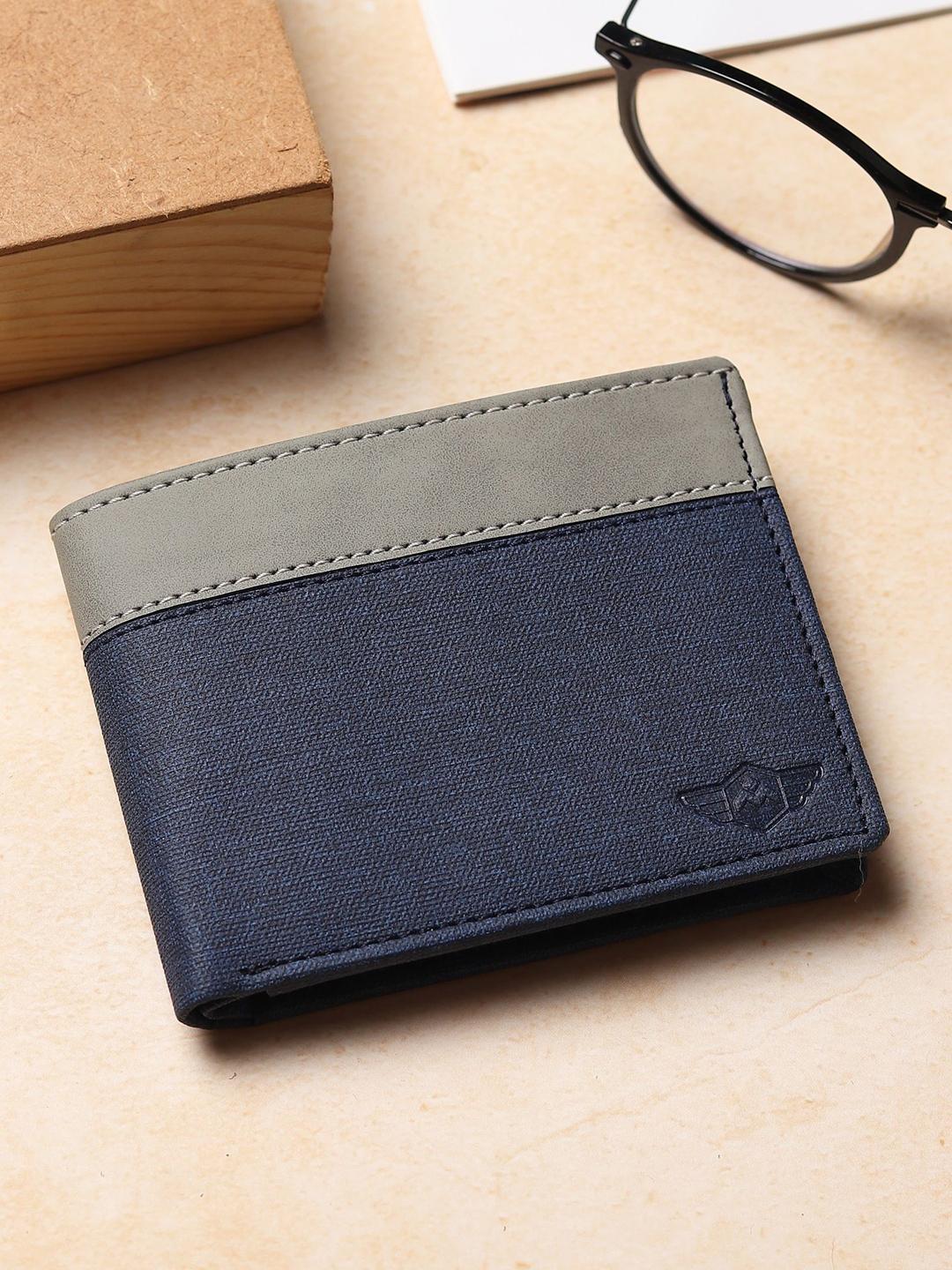 Metronaut Men Colourblocked Two Fold Wallet - Image 1