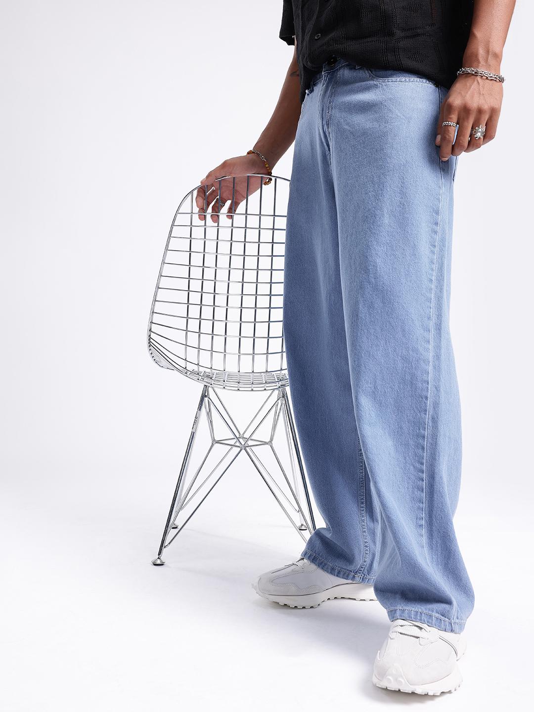 Buy glitchez Men Baggy Fit Jeans - Jeans for Men 31179656 | Myntra