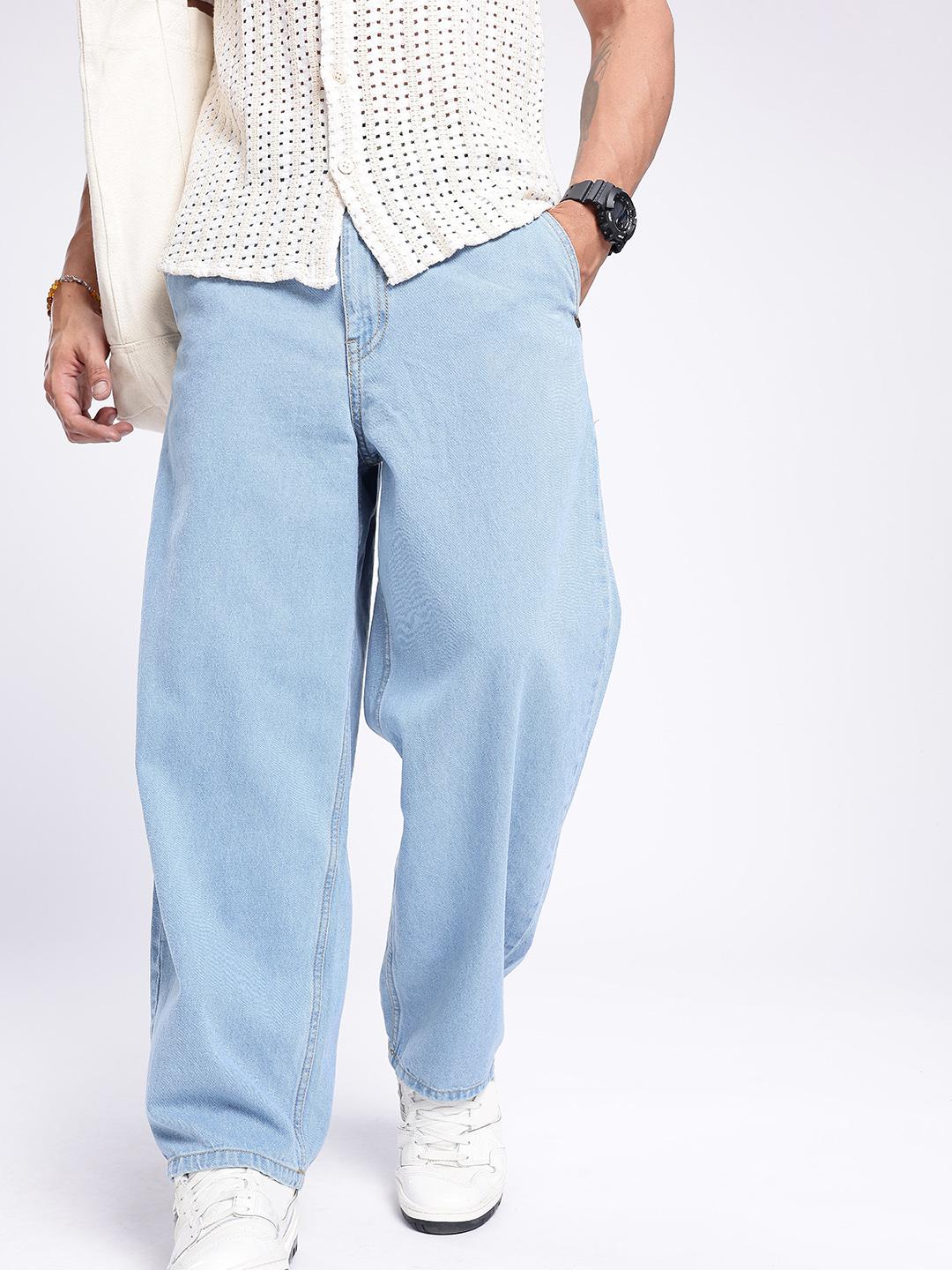 glitchez Men Korean Baggy Fit Jeans
